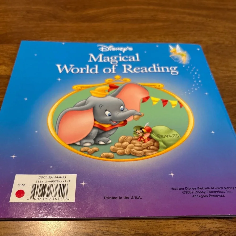 2 Disney Magical World of Reading Dumbo 101 Dalmatians Childrens Books‎ Set